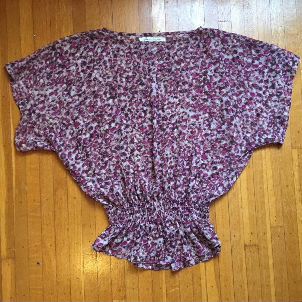 Multicolored Pink Blouse